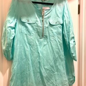 Linen tunic top